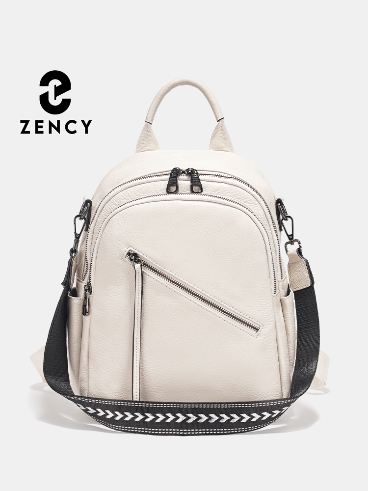 Leather Work Rucksack - Zency Kadın Hakiki Deri Sırt Çantası