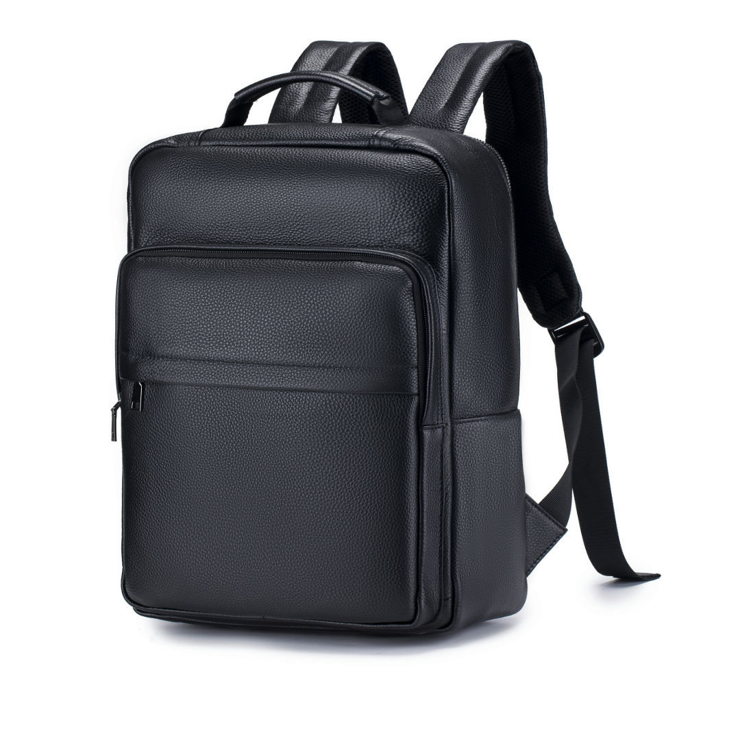 Leather Work Rucksack - Erkek Hakiki Deri Seyahat Sırt Çantası
