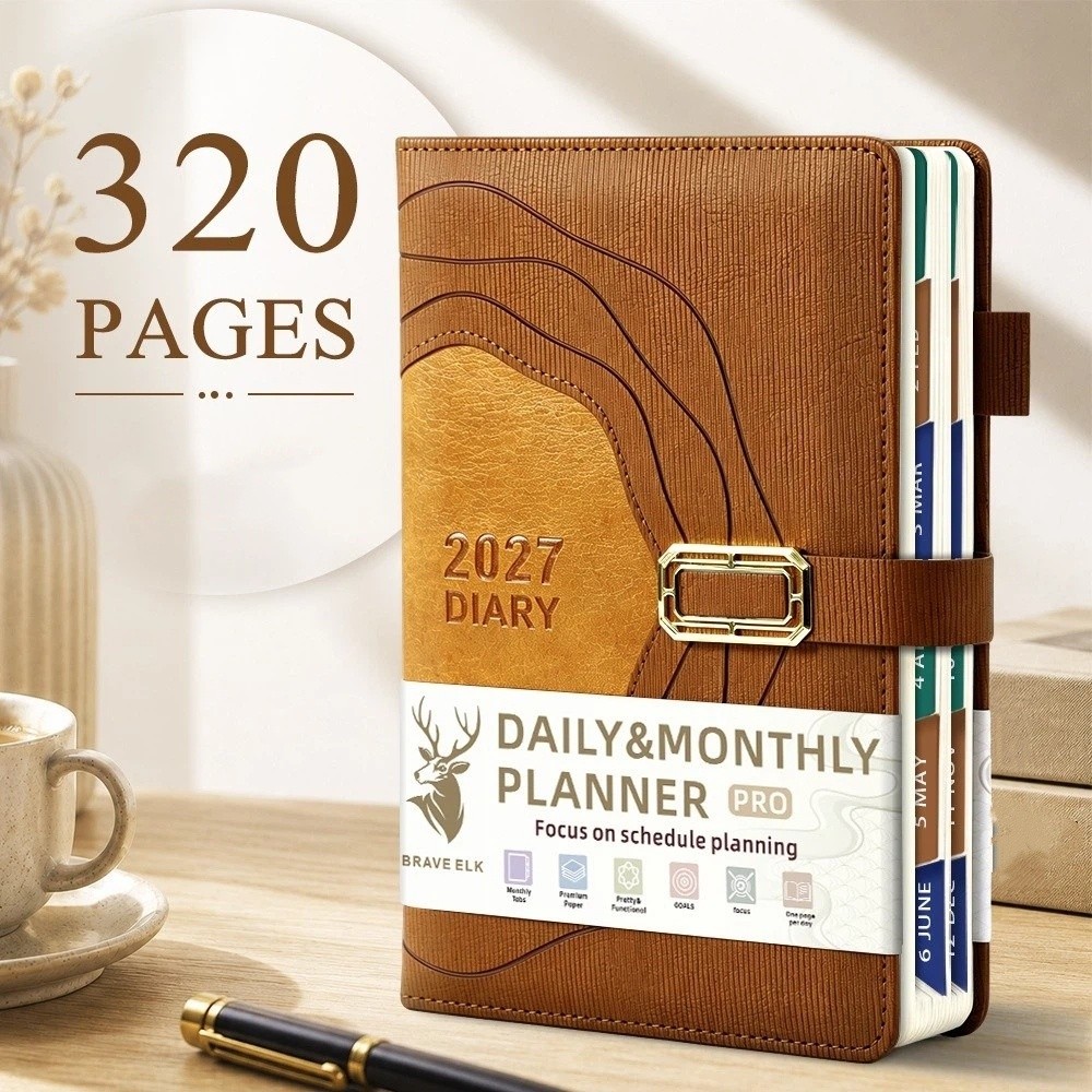 Leatherwork Plans - Kalınlaştırılmış 2027 Takvim Not Defteri PU