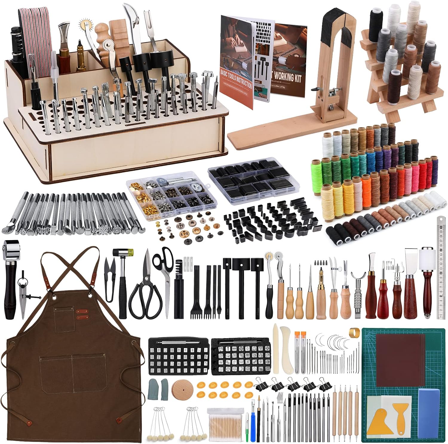 Beginner Leatherwork Kit - Yeni Başlayanlar İçin 628 Parça Deri