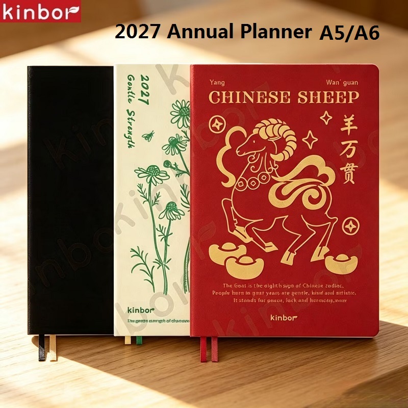 Leatherwork Plans - Kinbor Yeni 2027 Planlayıcı A5/A6 Defter