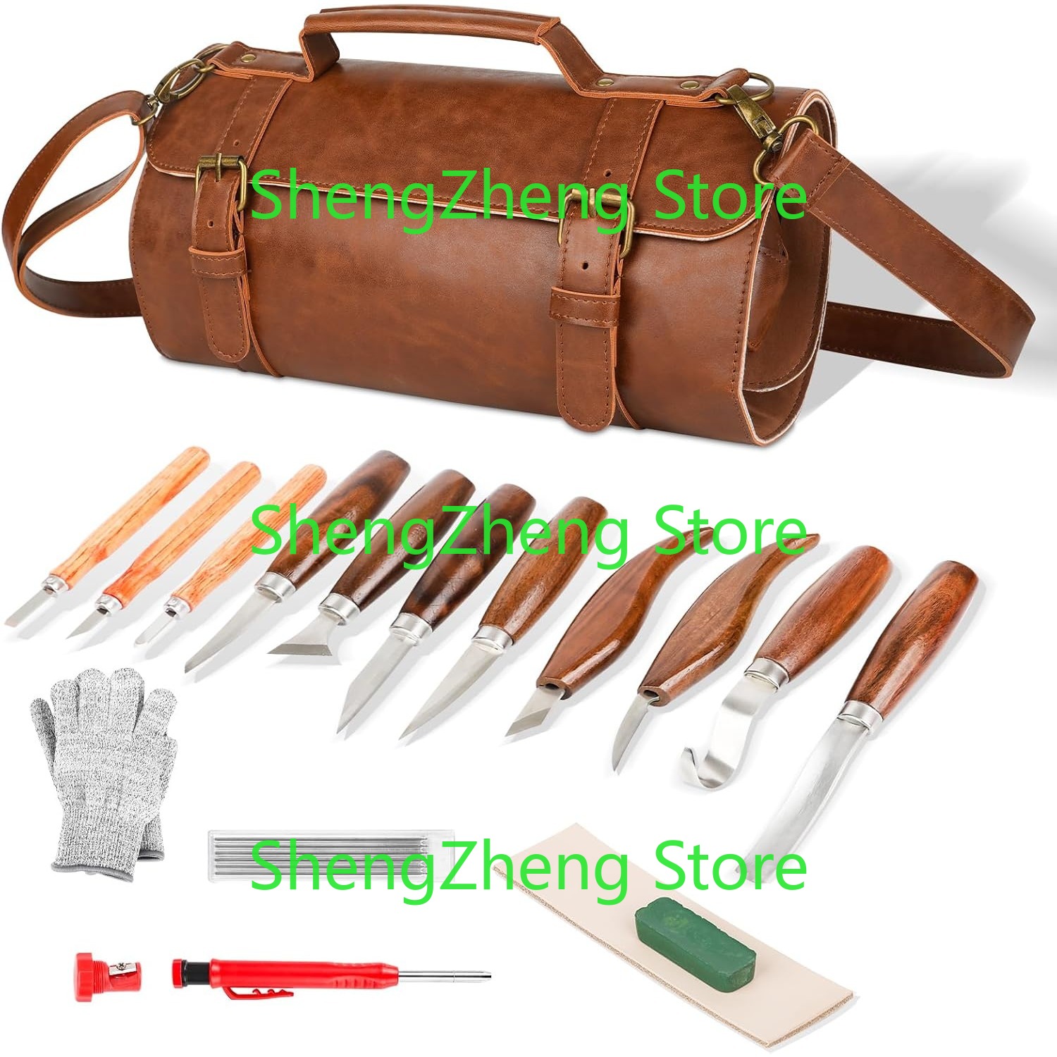 Beginner Leatherwork Kit - Ahşap Oyma Alet Setleri Kiti Ahşap