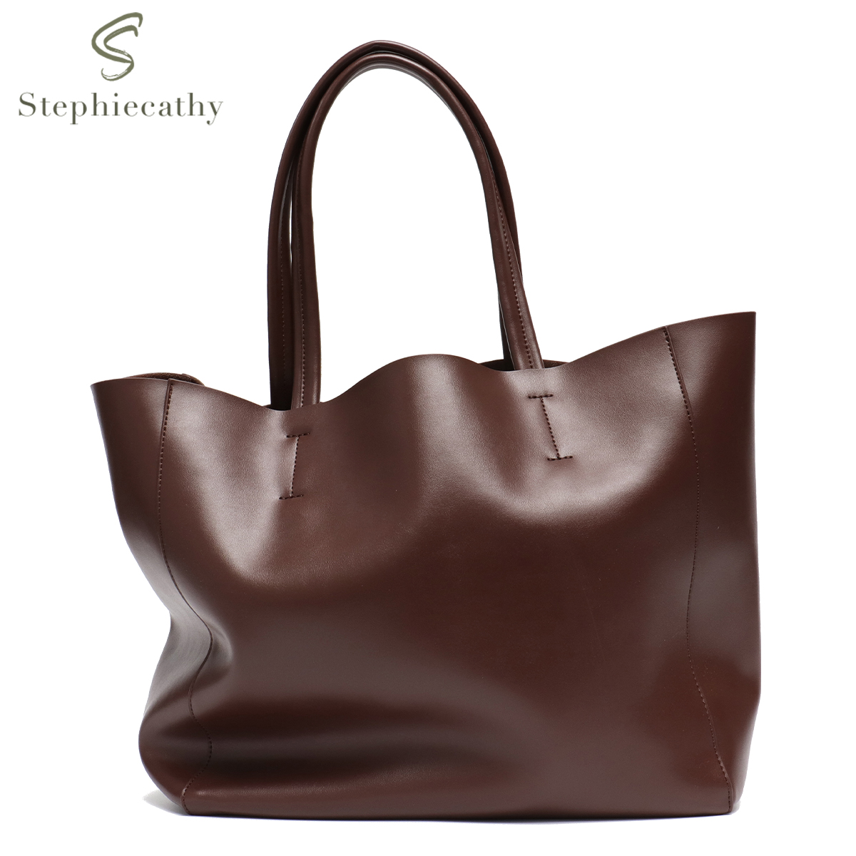 Leather Work Bag Women - Kadınlar için büyük kapasiteli Tote çanta