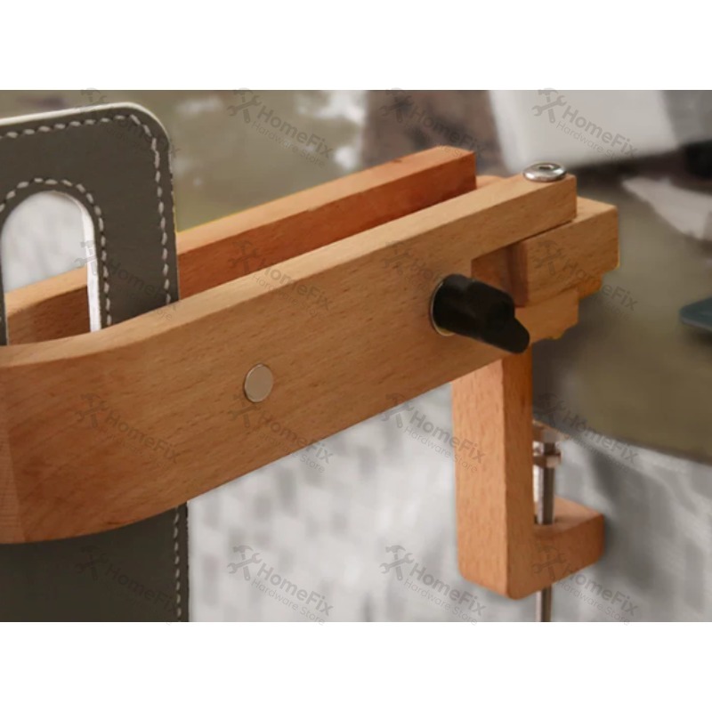 Leatherwork Vise - 1 adet Ahşap Dikiş Atı, Masaüstü