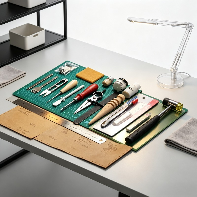 Beginner Leatherwork Kit - Kendin Yap Deri İşleme Başlangıç Seti,