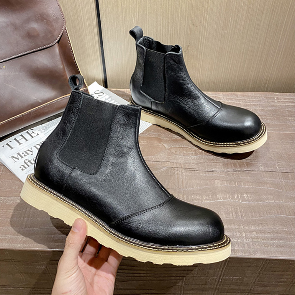 Retro Erkek Hakiki Deri Chelse - Leather Work Western incelemesi ve fiyatı