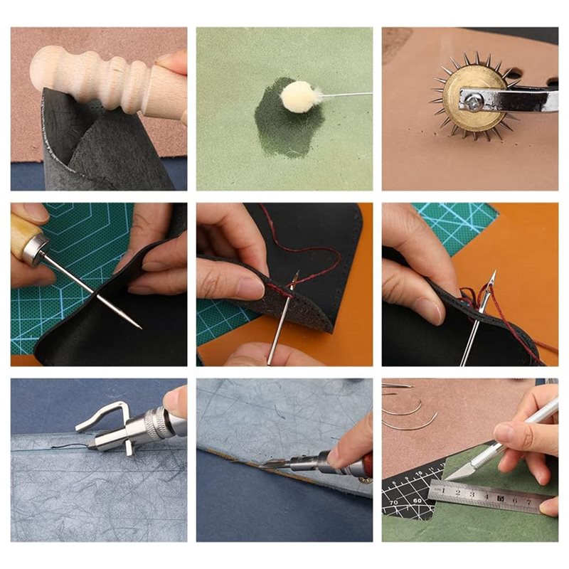 AB08-Deri İşleme Alet Seti 66  - Beginner Leatherwork Kit incelemesi ve fiyatı