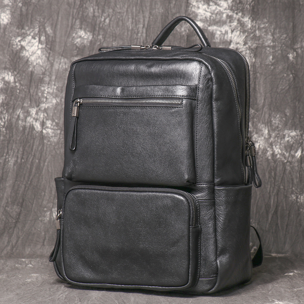 Erkekler İçin Siyah Hakiki Der - Leather Work Rucksack incelemesi ve fiyatı