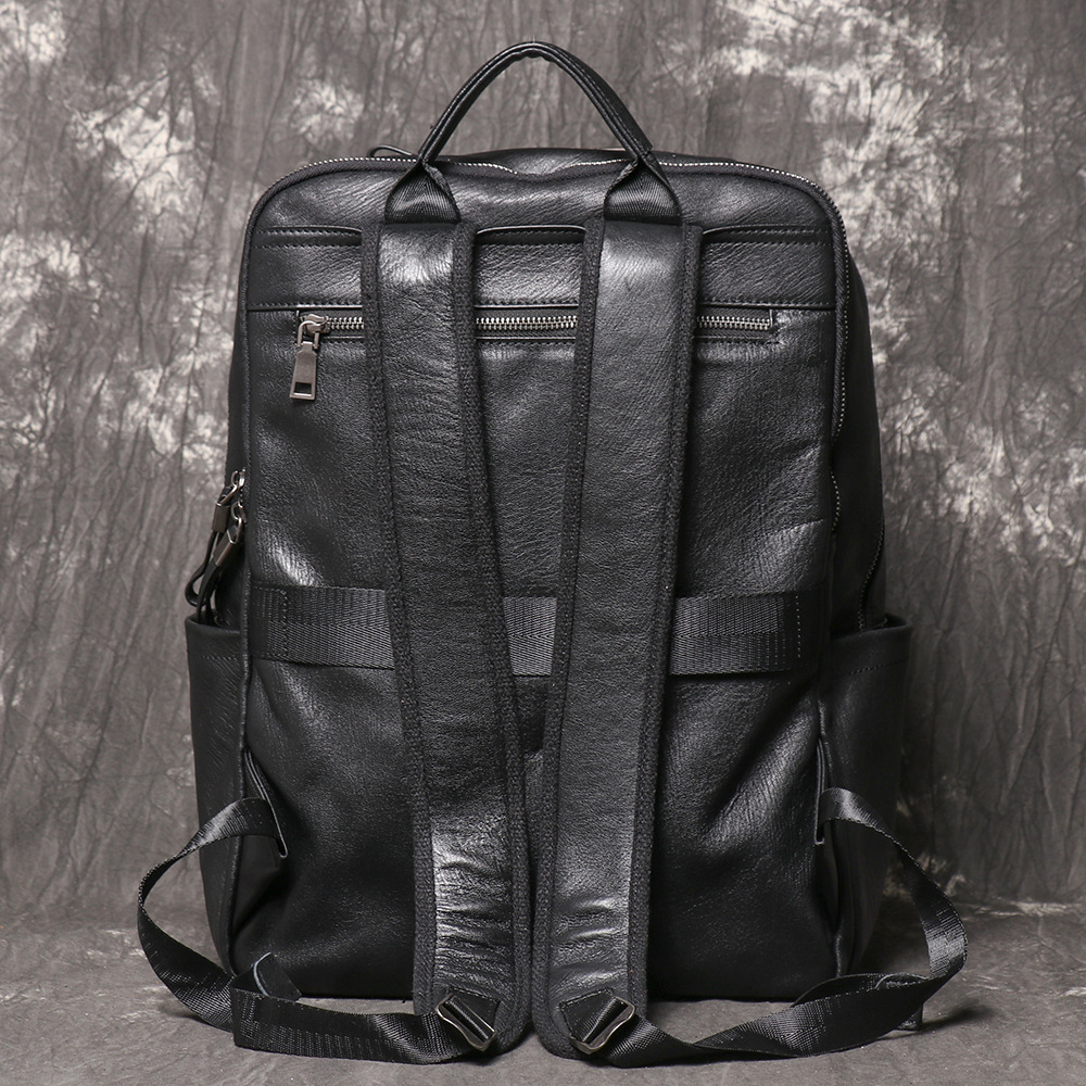 Erkekler İçin Siyah Hakiki Der - Leather Work Rucksack incelemesi ve fiyatı