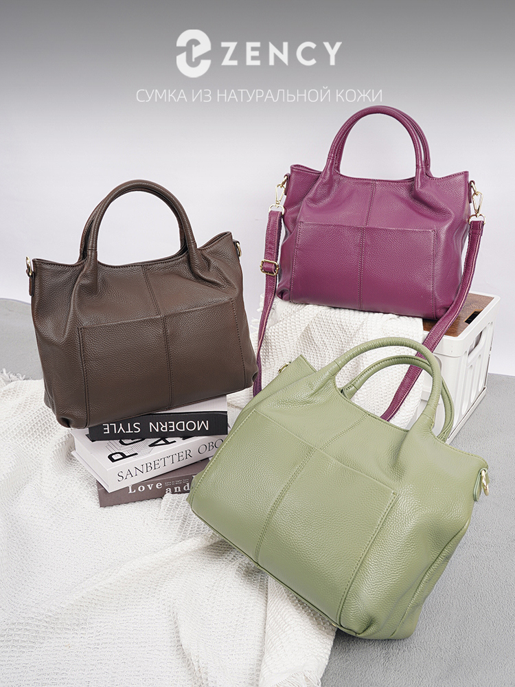 Zency Hakiki Deri Büyük Tote Ç - Leather Work Bag Women incelemesi ve fiyatı