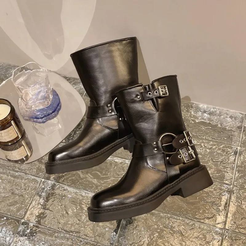 Kadın yarım çizmeler sonbahar  - Leather Work Western incelemesi ve fiyatı