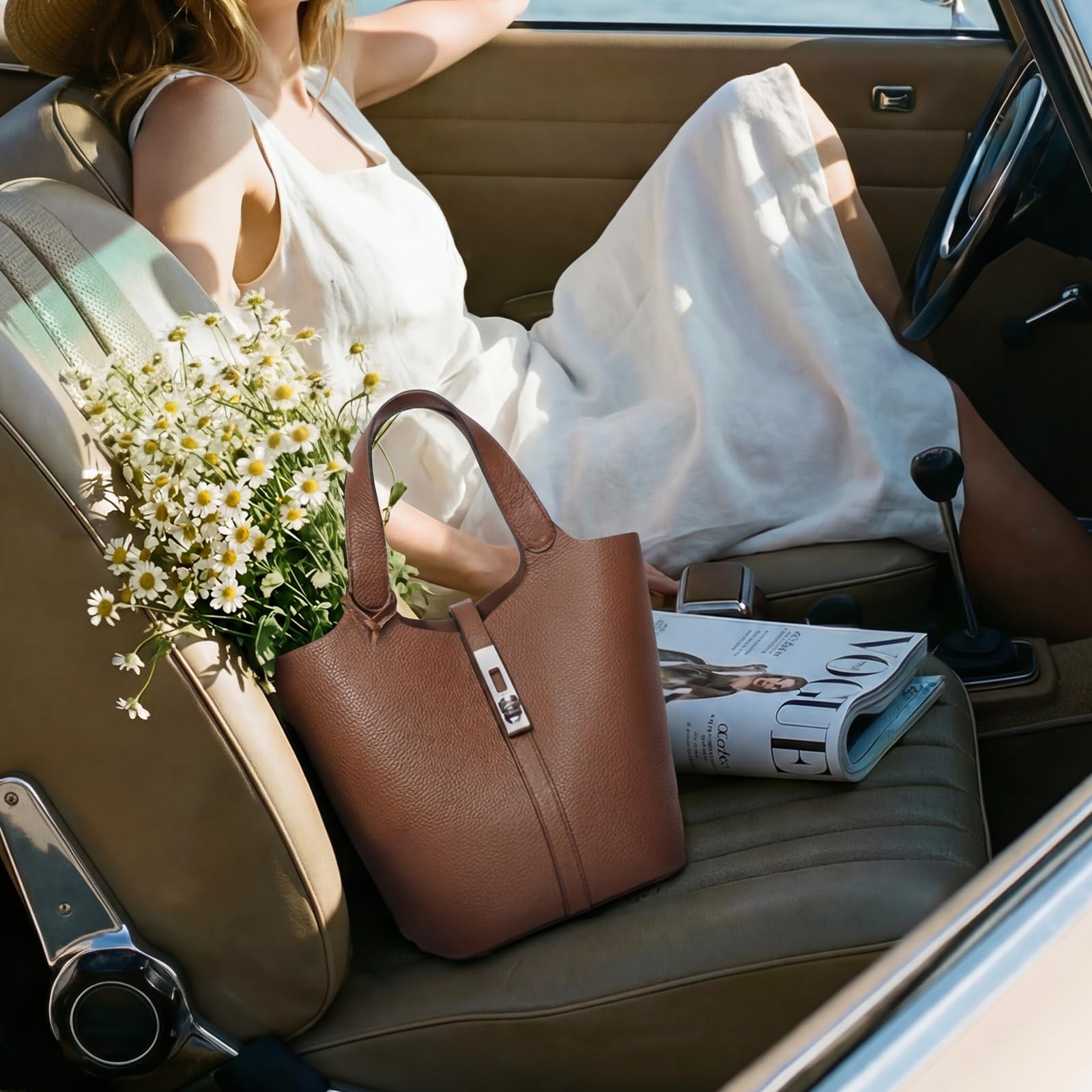 Kadınlar İçin Kova Çanta, Tote - Leather Workshop incelemesi ve fiyatı