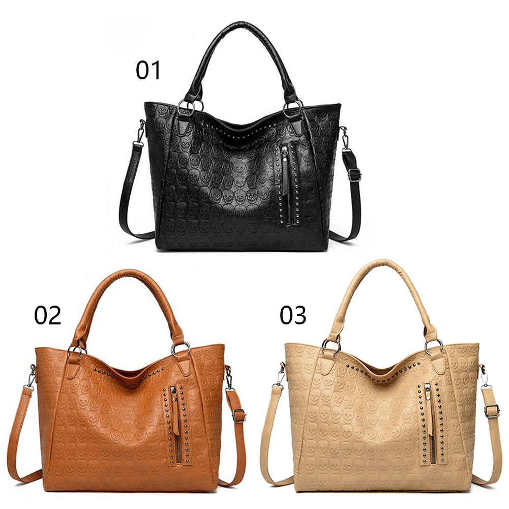 Punk Kafatası Crossbody Çanta  - Leather Work Bag Women incelemesi ve fiyatı