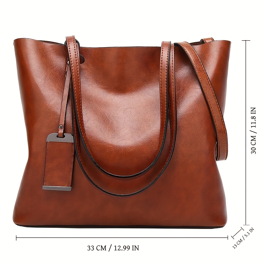 Moda klasik Retro deri kadın T - Leather Work Bag Women incelemesi ve fiyatı