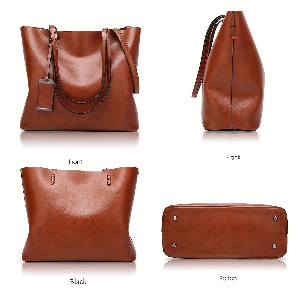 Moda klasik Retro deri kadın T - Leather Work Bag Women incelemesi ve fiyatı